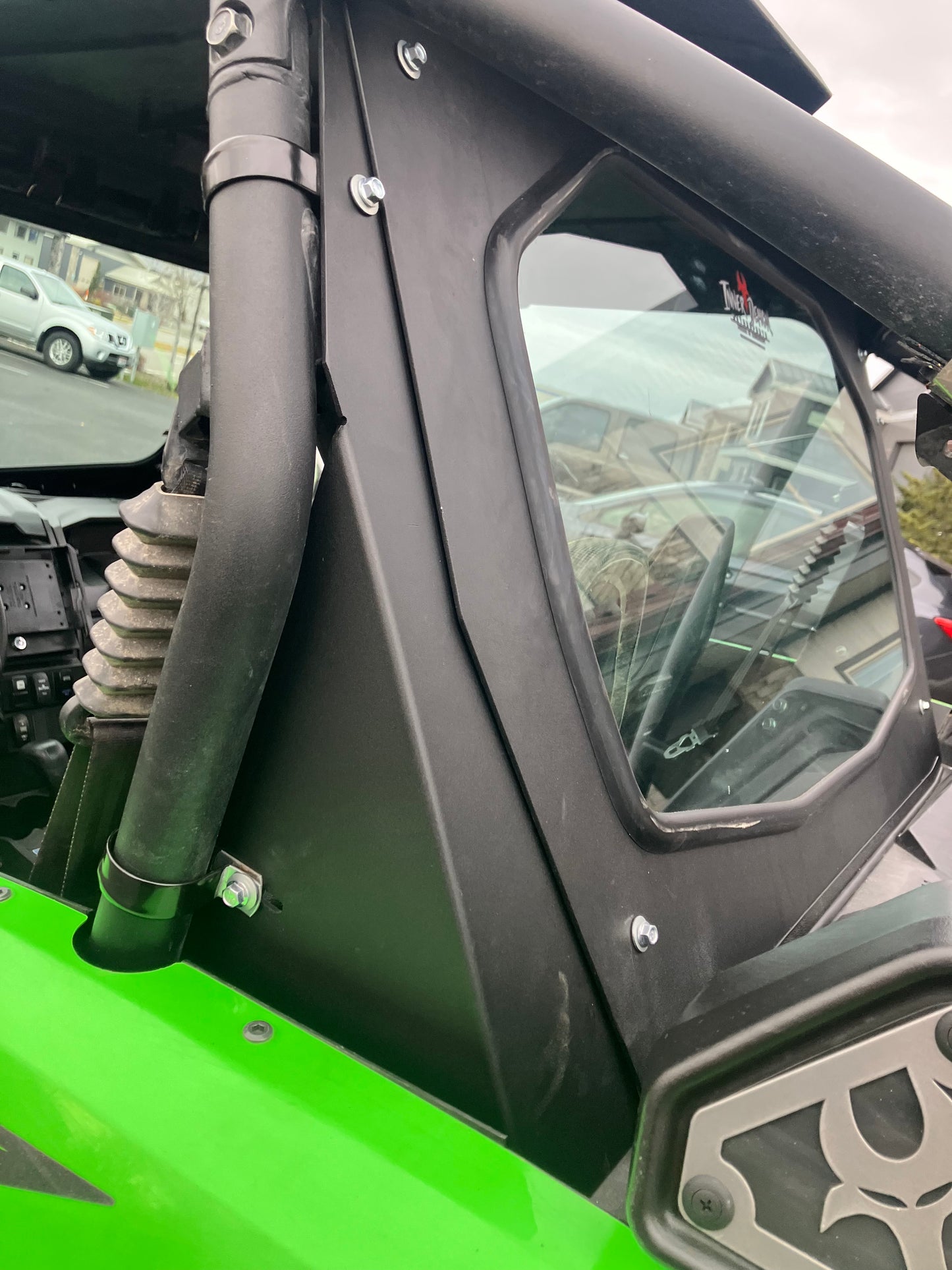 Kawasaki Teryx KRX 1000 Rear glass window with filler plates 2019+