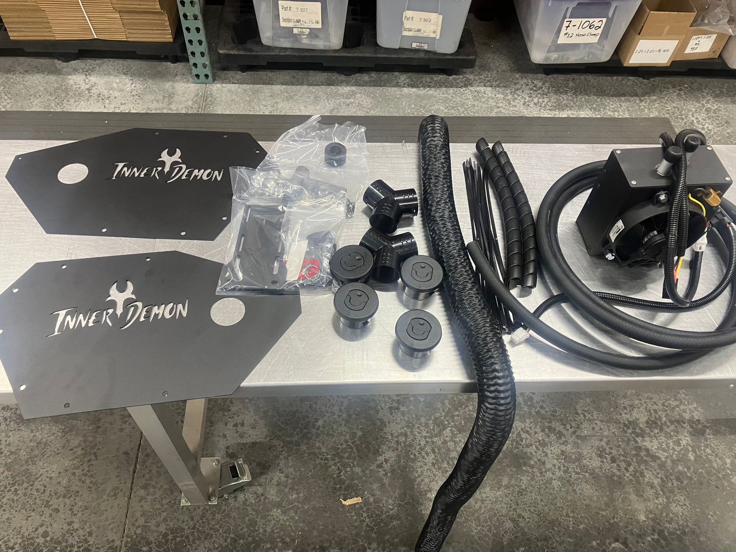 Polaris Pro XP Cab Lower Dash Center Console Heater / Defroster Kit for use with  subwoofer